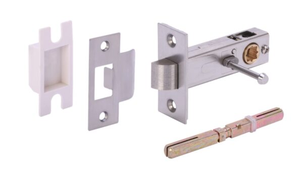 76mm Privacy Latch - Satin Nickel