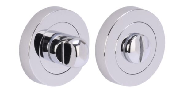 Bathroom Thumbturn and Release Set - Polished Chrome