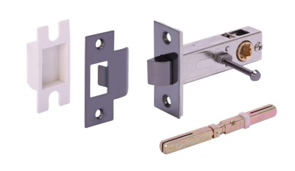 76mm Privacy Latch - Black Nickel
