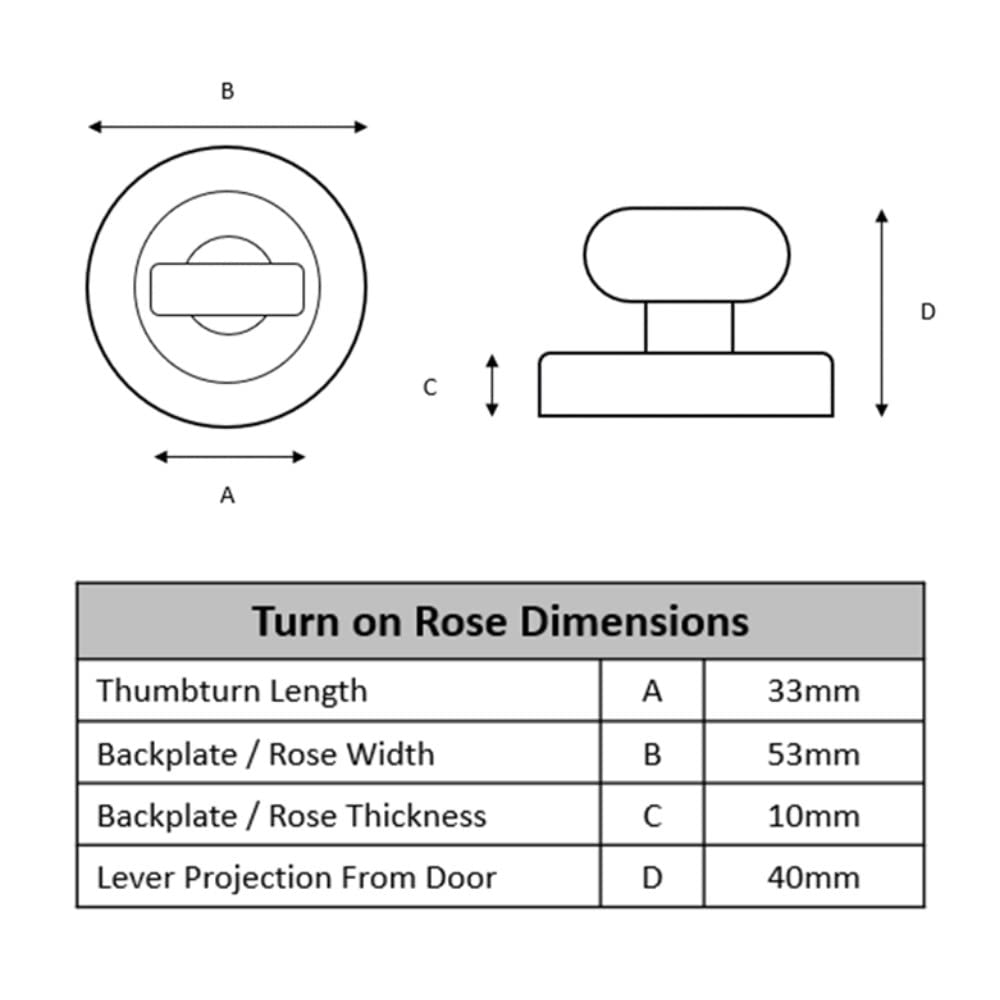 Bathroom Thumbturn and Release Set - Polished/Satin Chrome - Image 2