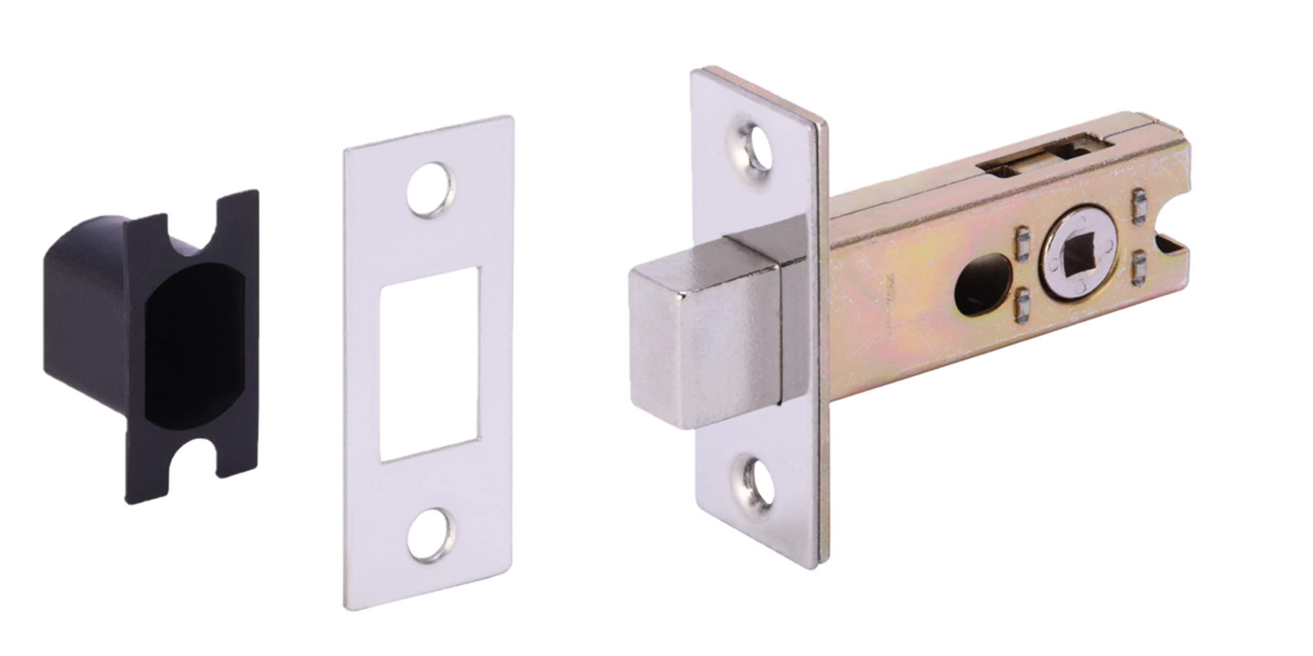 Bathroom Toilet Door Thumb Turn and Release Deadbolt Kit - Polished Chrome - 65mm Bolt with 45mm Backset - Image 3