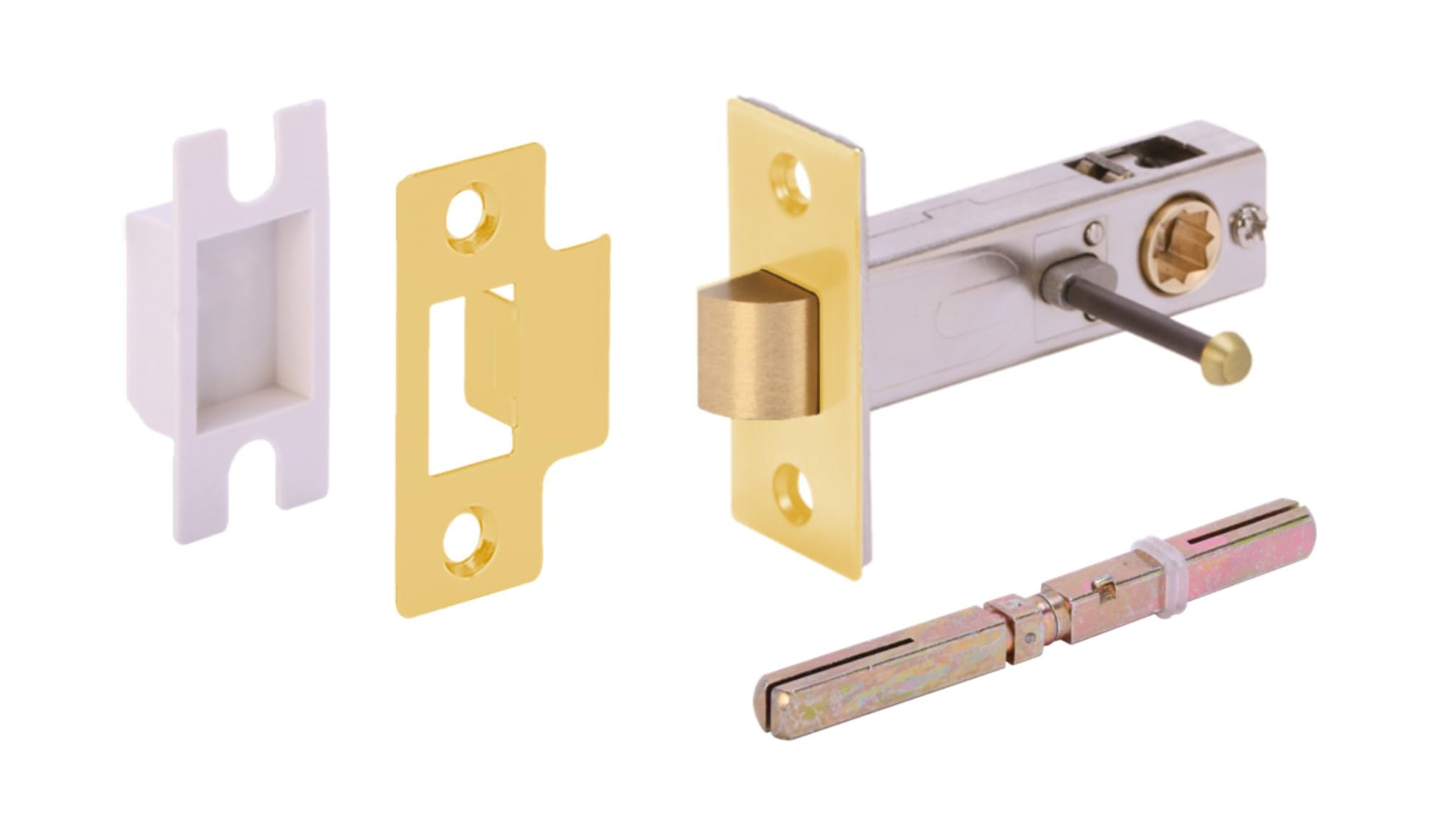 76mm Privacy Latch - Satin Brass