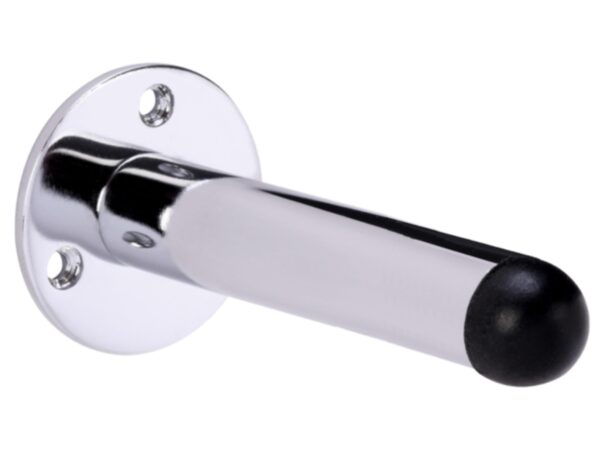 115mm Extra Long/Extended Projecting Door Stop - Polished Chrome