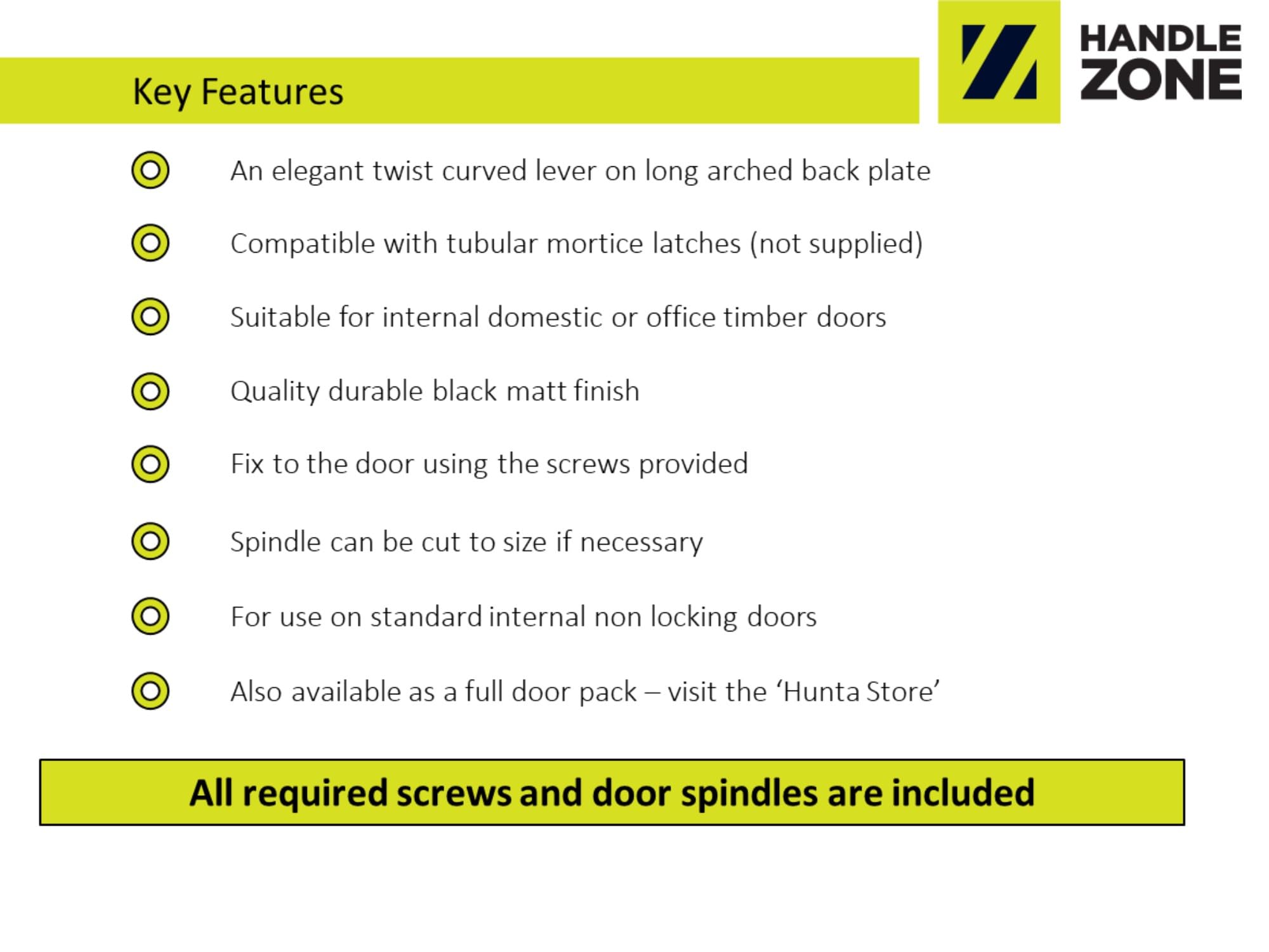 3 Pairs Lobo Black Matt Lever Latch Door Handle Set on Long Backplate - Image 3