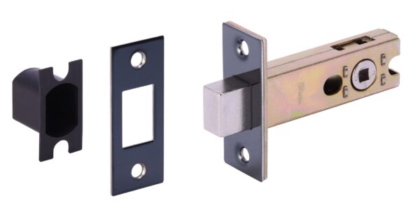 76mm Tubular Mortice Deadbolt - Black Nickel - 57mm Backset