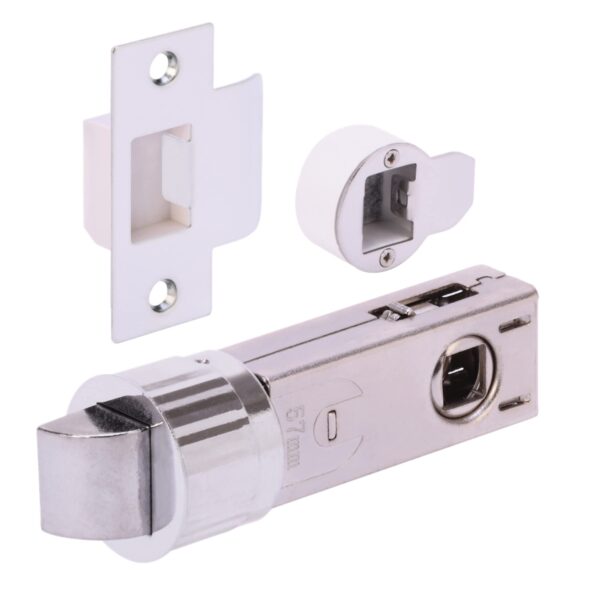 76mm Bullet Passage Latch - Polished Chrome - 57mm Backset