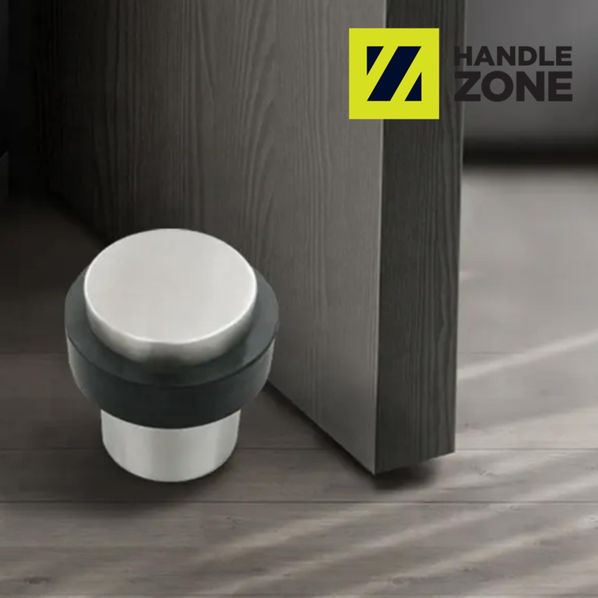 10 Pack Floor Mounted Collared Door Stops 30mm x 40mm, Concealed Fixing - Satin Stainless Steel - Image 2