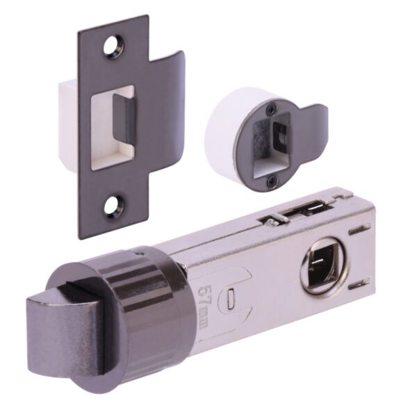 76mm Bullet Passage Latch - Black Nickel - 57mm Backset