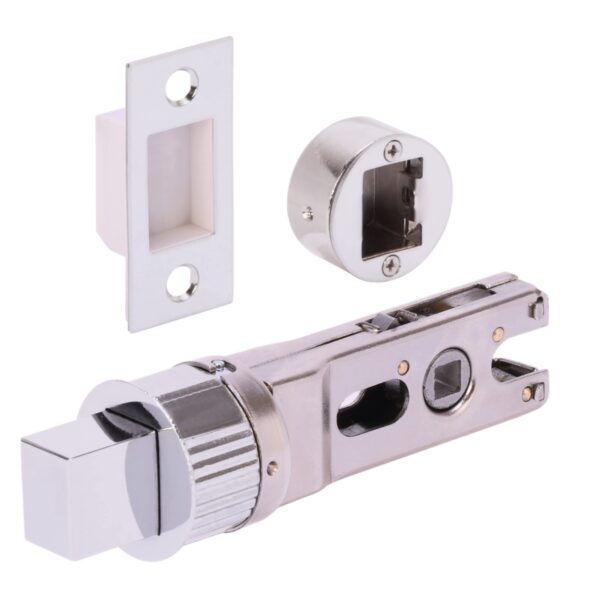 76mm Bullet Bolt - Polished Chrome - 57mm Backset