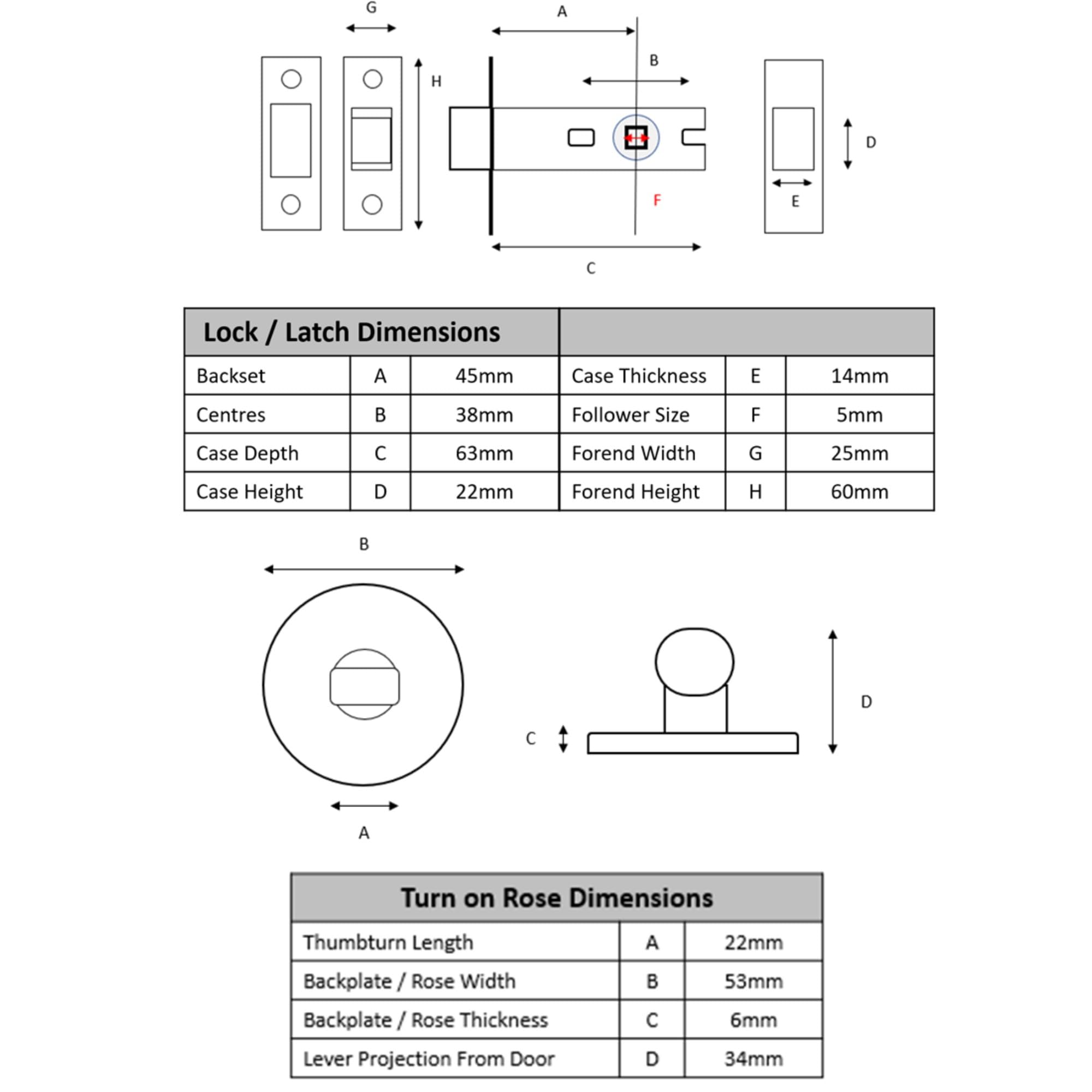 SSS Bathroom Toilet Door Kit - DDA Disabled Turn with Indicator Release - Satin Stainless Steel - 65mm Bolt (45mm Backset) - Image 6