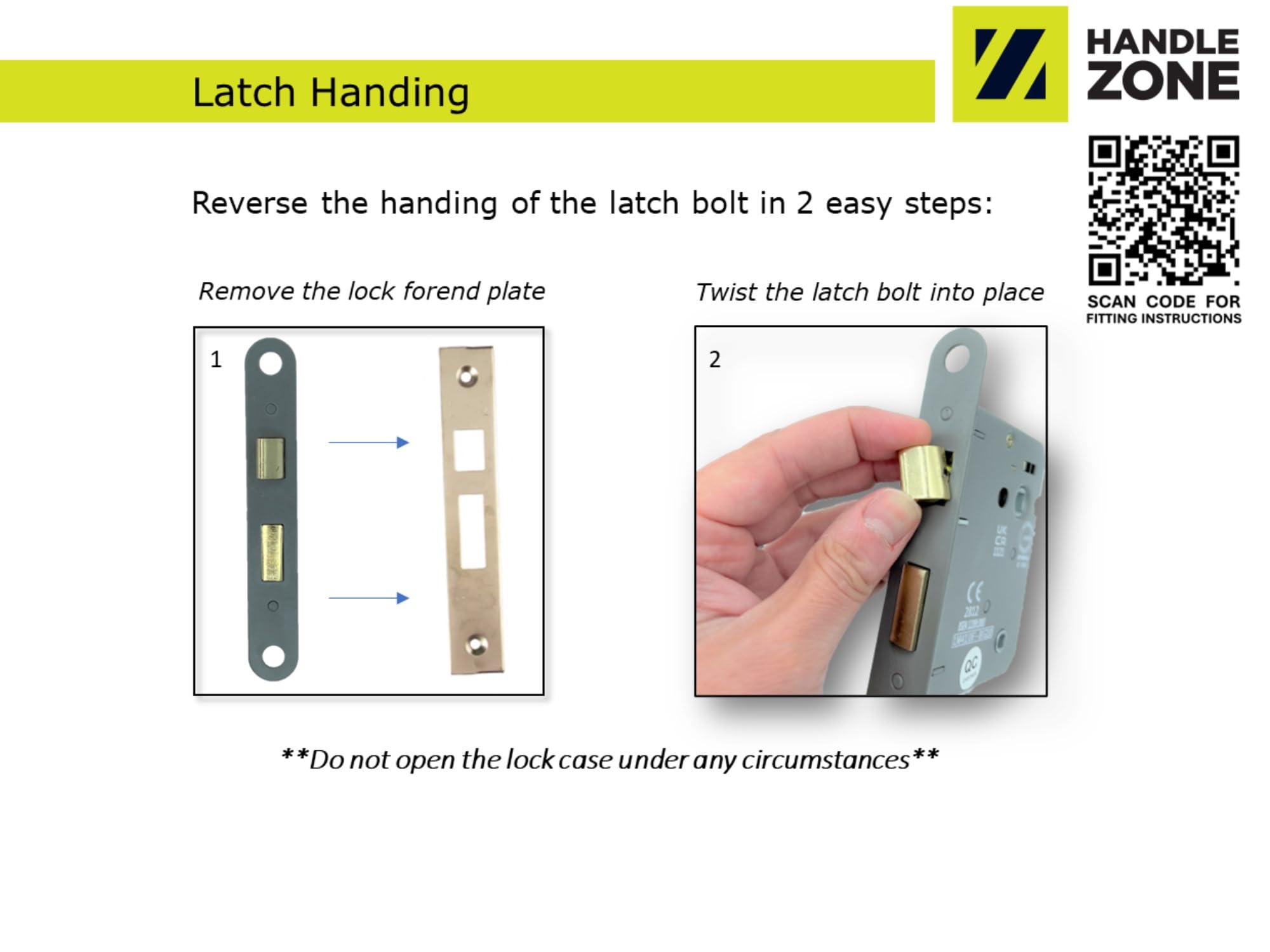 65mm (2 1/2 inch) Black Nickel Bathroom Lock CE & UKCA Approved - Fire Rated - 45mm Backset - Image 3