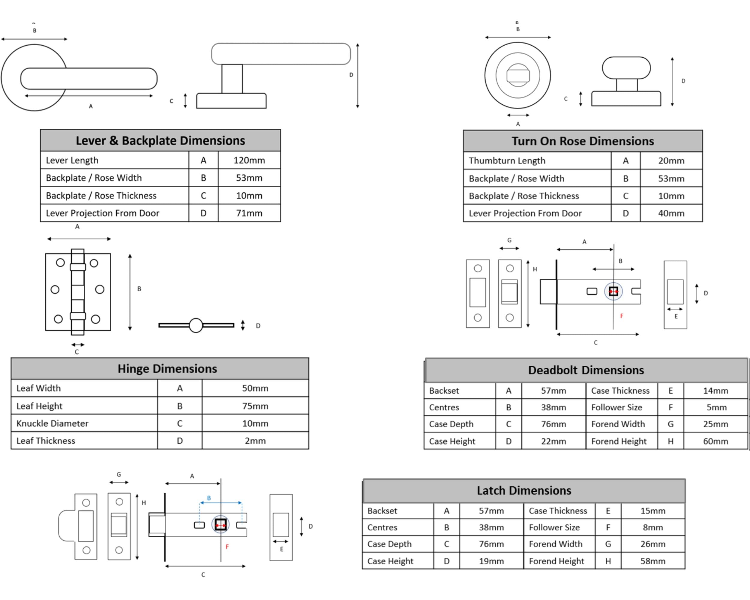 Zena Door Handles on Rose Bathroom Deadbolt Pack (76mm) - Satin Chrome - Image 4