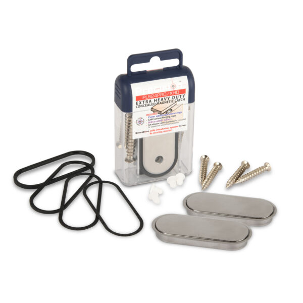 Precision PLS24PRO-XHD Extra Heavy Duty Concealed SS Magnetic Catch (1 Set - CLAM)