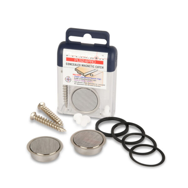 Precision PLS24PRO-SS Concealed SS Magnetic Catch (1 Set - CLAM)